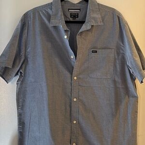 RVCA Men’s Slim Gray Short-Sleeve Shirt